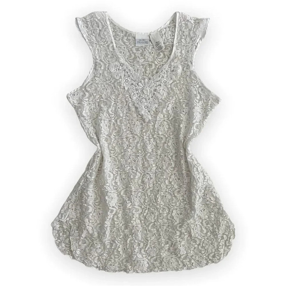 Vintage Secret Treasures Lace Mini Slip Dress - Picture 1 of 4